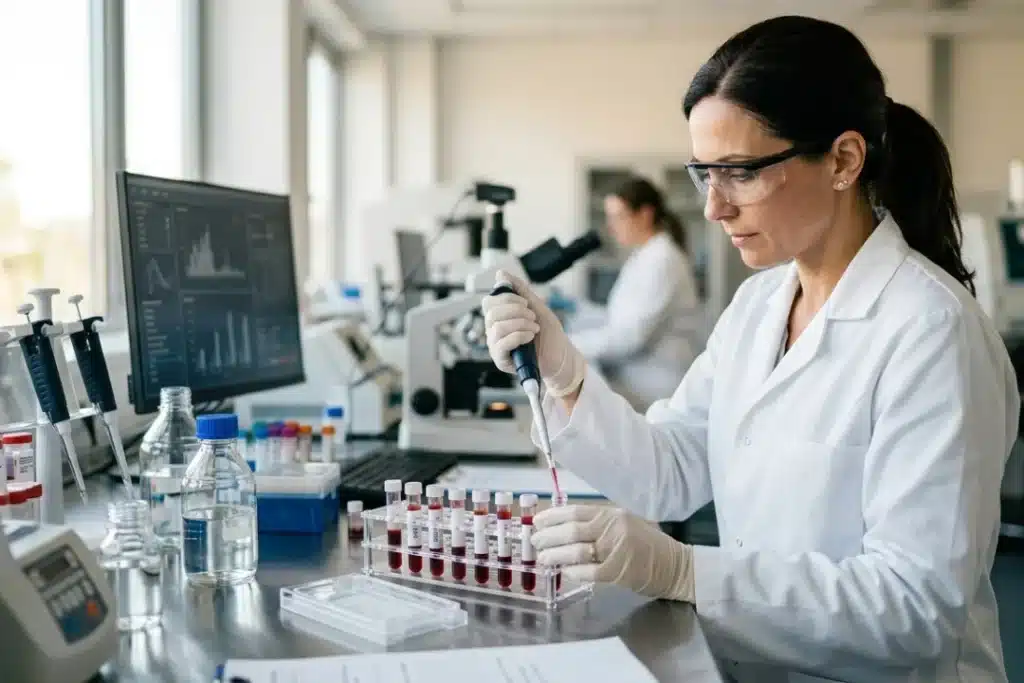 BASE4: un análisis de sangre con un modelo específico para la salud de la mujer